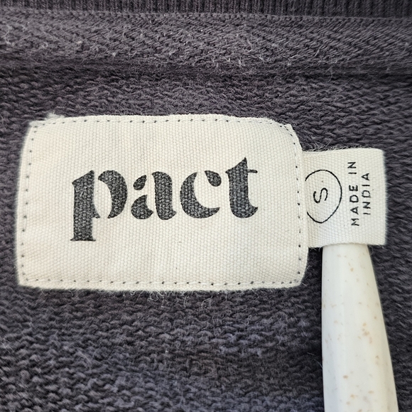 Pact Organic Cotton Down Time Sweatshirt Dress S - Picture 8 of 8